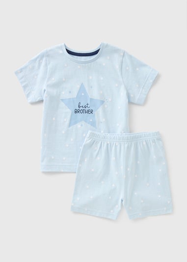 Boys Blue Best Brother T-Shirt & Shorts Set (1-7yrs)