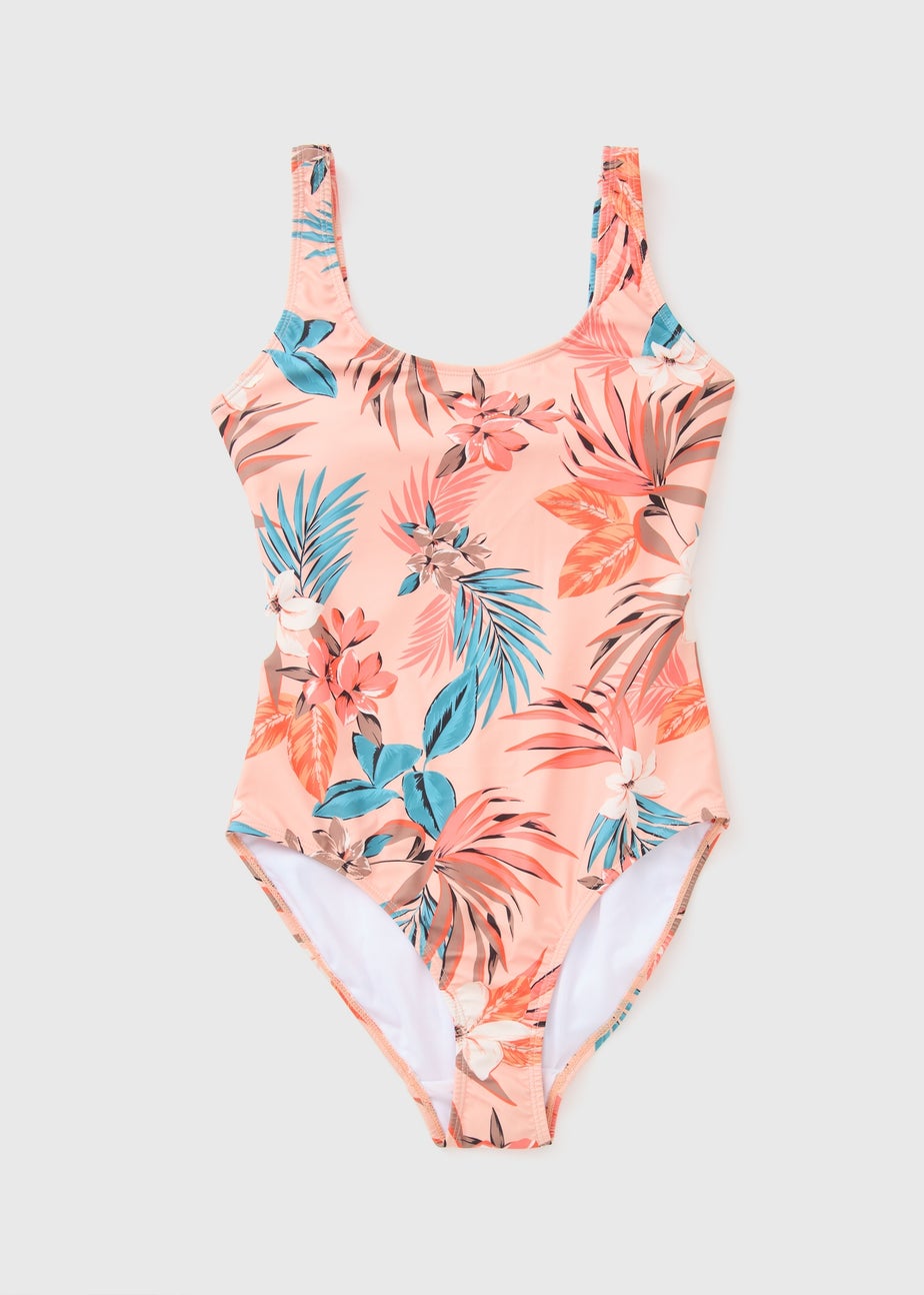Coral Tropical Swimsuit
