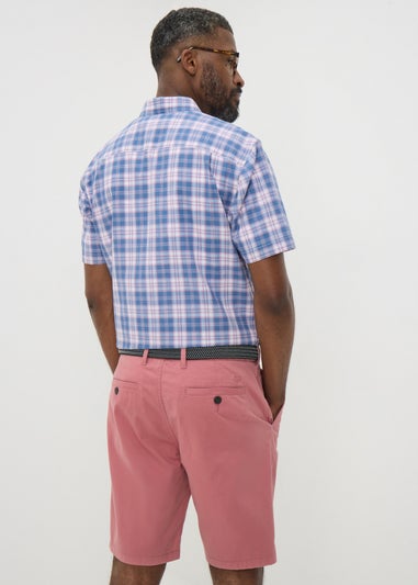 Lincoln Pink Belted Chino Shorts