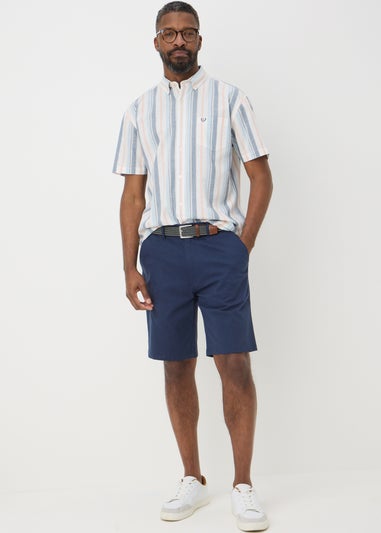 Lincoln Navy Belted Chino Shorts