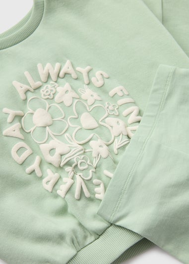 Girls Sage Sweatshirt & Cycling Shorts Set (1-7yrs)