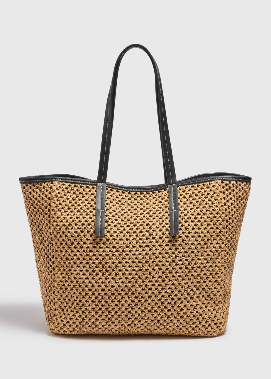 Natural Straw Tote Bag