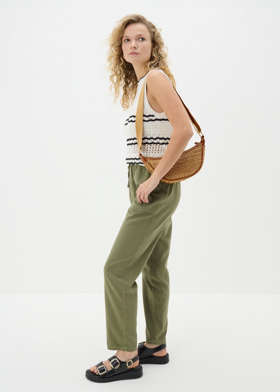 Natural Straw Cross Body Bag