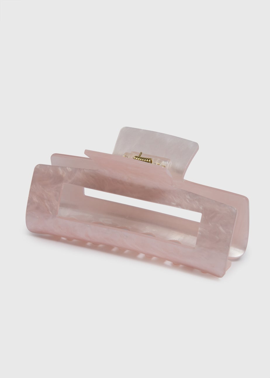 Pink Pretty Resin Hair Clamp
