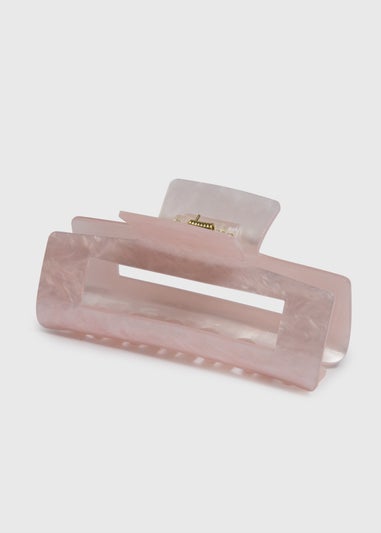 Pink Pretty Resin Hair Clamp