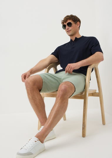 Navy Grandad T-Shirt