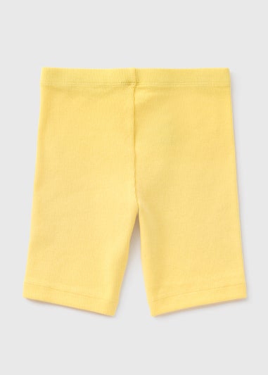 Girls Yellow Cycling Shorts (1-7yrs)