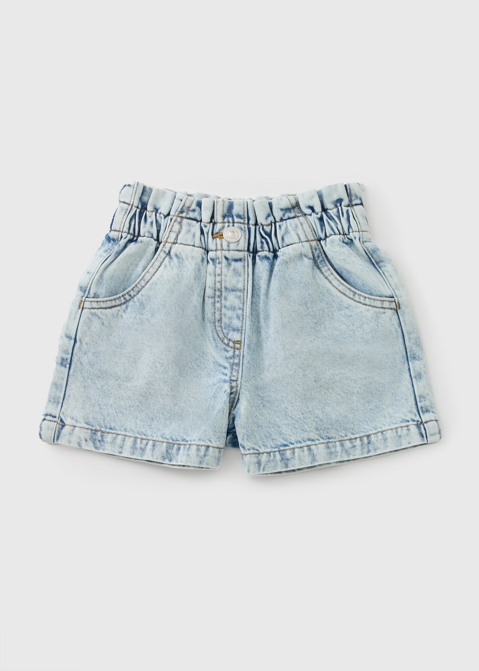 Girls Light Wash Denim Shorts (7-15yrs)