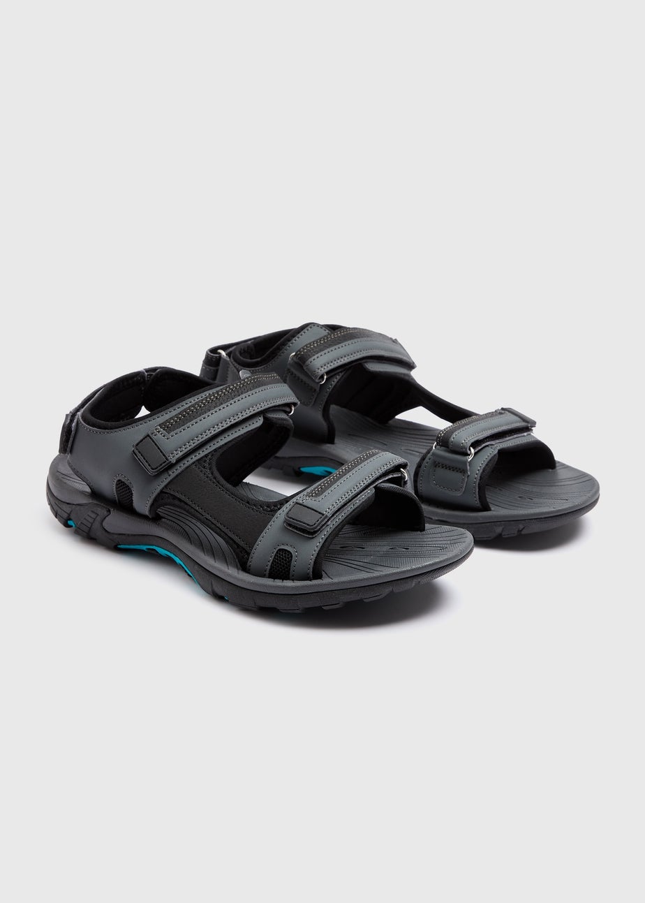 Black Sports Trek Sandals