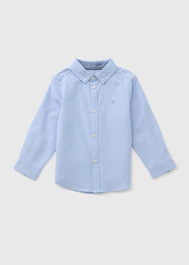 Boys Blue Long Sleeve Oxford Shirt (1-7yrs)