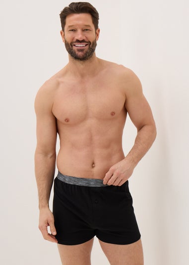 5 Pack Black & Grey Loose Fit Boxers