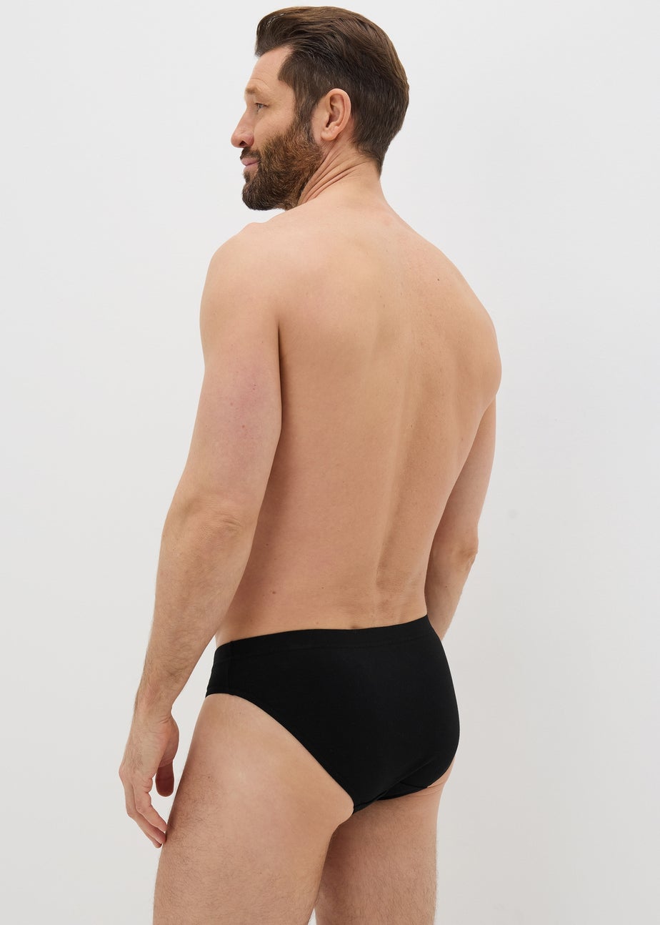5 Pack Black Slip Briefs