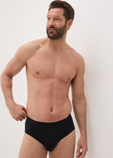 5 Pack Black Briefs