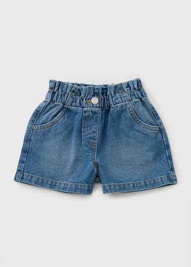 Girls Mid Wash Denim Shorts (7-15yrs)