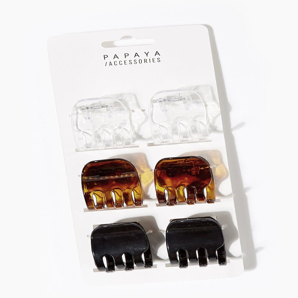 6 Pack Multicolour Hair Clamps