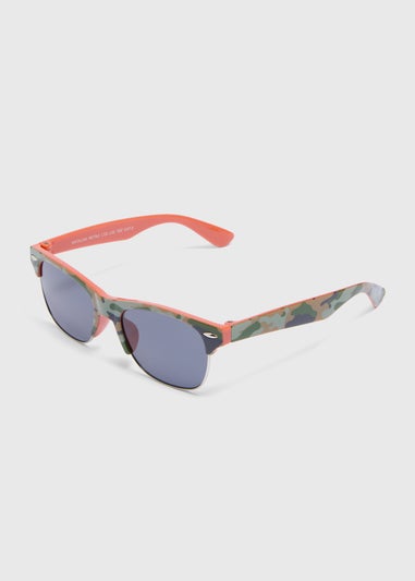 Boys Green Camo Sunglasses