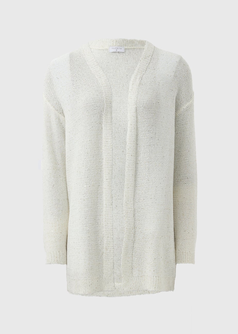 Ivory Sequin Sparkle Cardigan