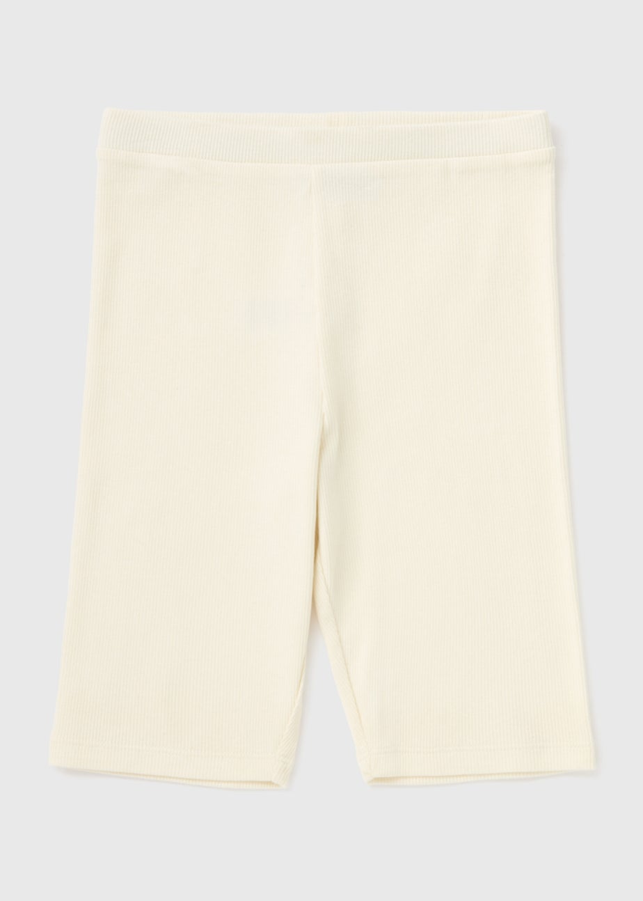 Girls Cream Cycling Shorts (7-15yrs)