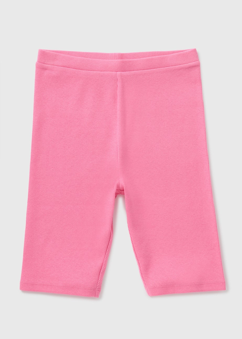 Girls Pink Cycle Shorts (7-15yrs)