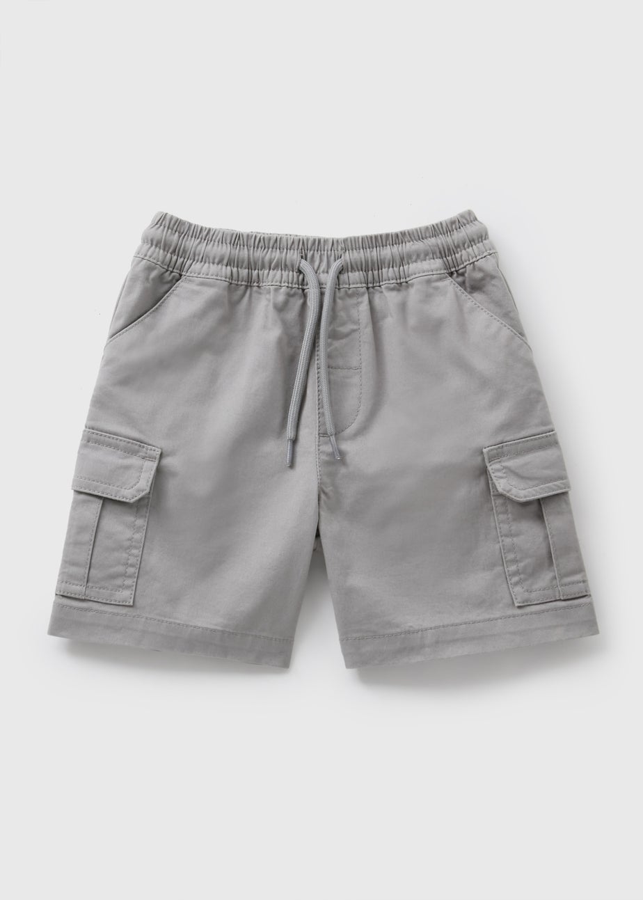 Boys Grey Cargo Shorts (1-7yrs)