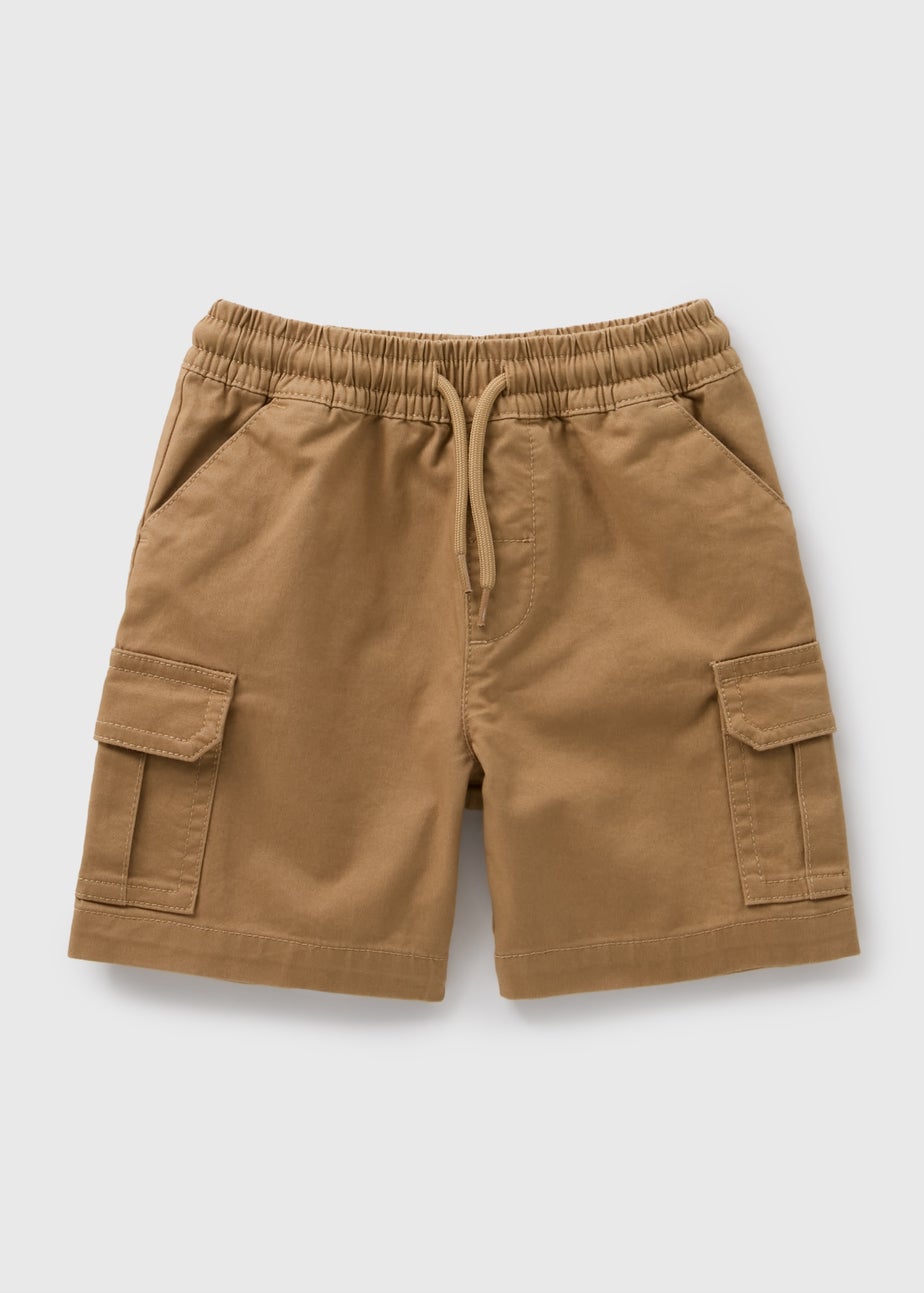 Boys Tan Cargo Shorts (1-7yrs)