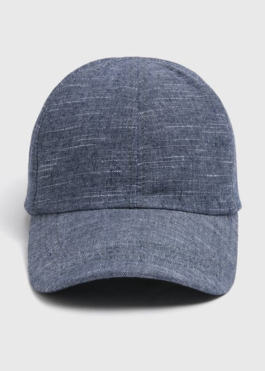 Grey Linen Look Cap