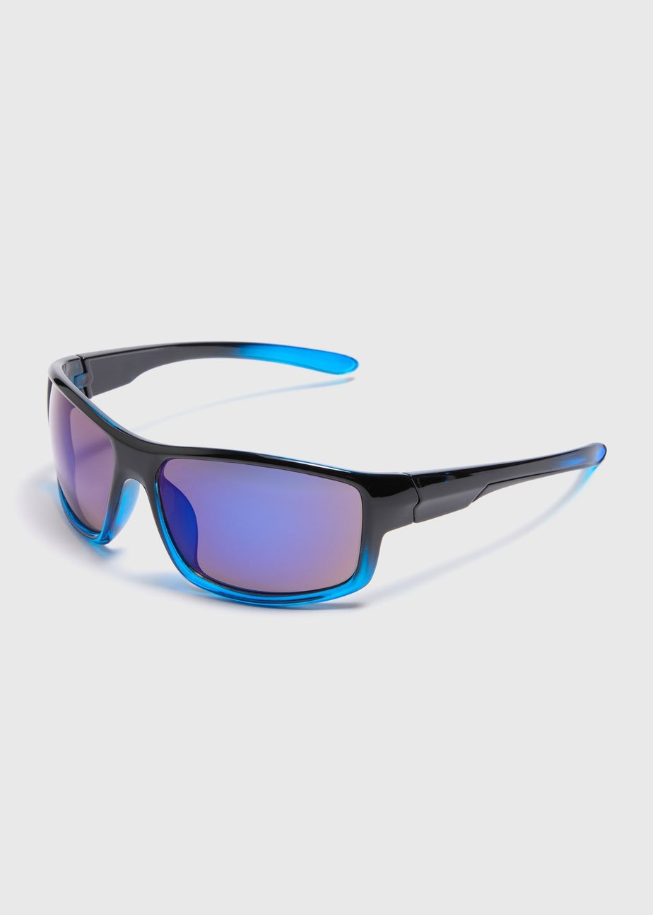 Black Sports Wrap Sunglasses