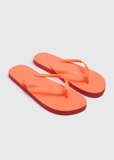 Peach Flip Flops