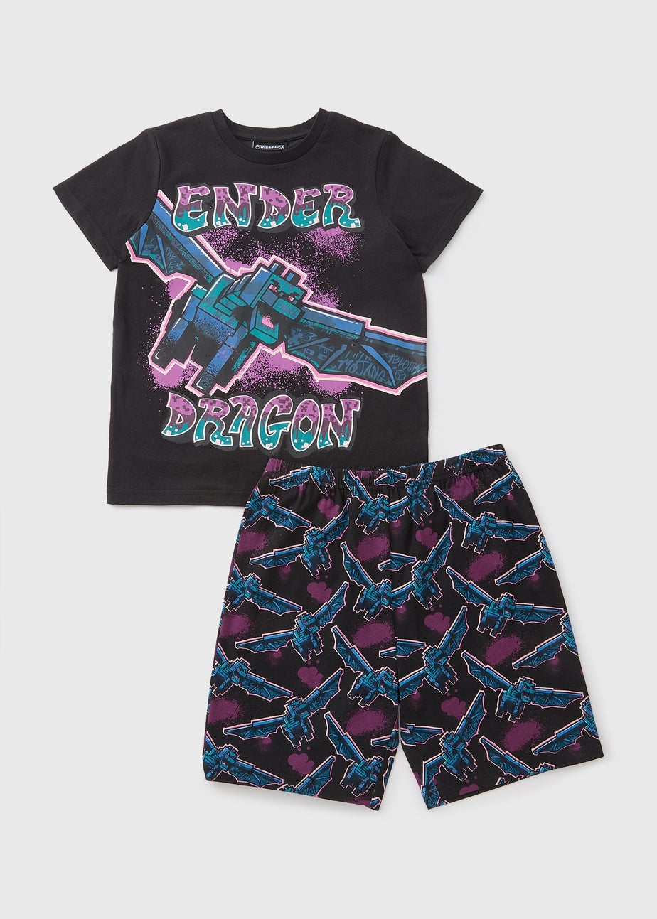 Minecraft Black Enderdragon Pyjama Set (5-13yrs)