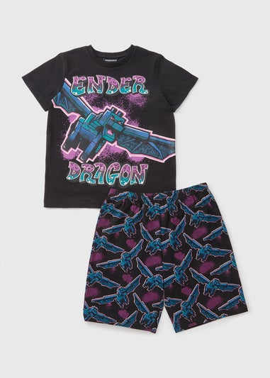 Minecraft Black Enderdragon Pyjama Set (5-13yrs)