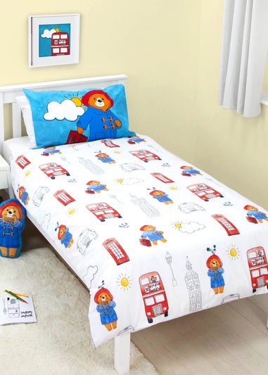 Paddington Bus Station Reversible Polycotton Duvet Set