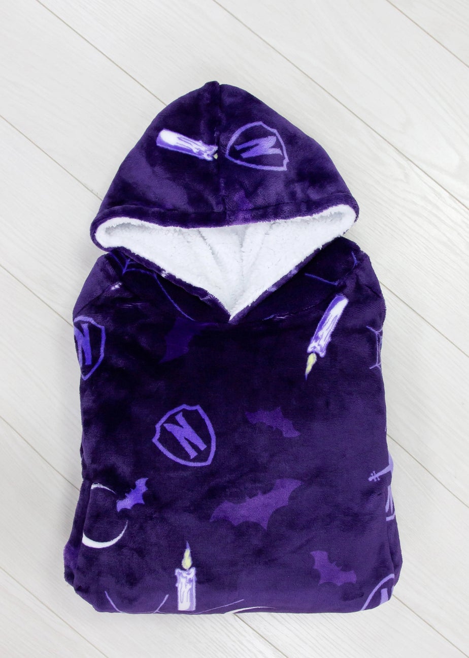 Wednesday Wearable Hooded Snuggle Fleece