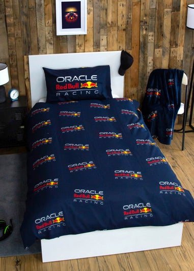 Red Bull Formula 1 Polycotton Reversible Duvet Cover Set