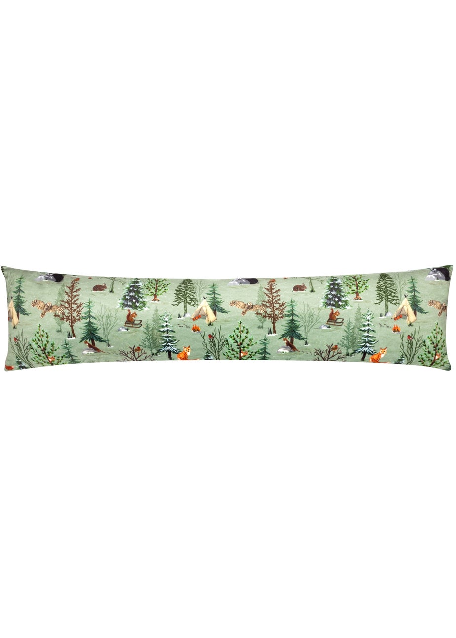 furn. Lodge Wood Velvet Draught Excluder