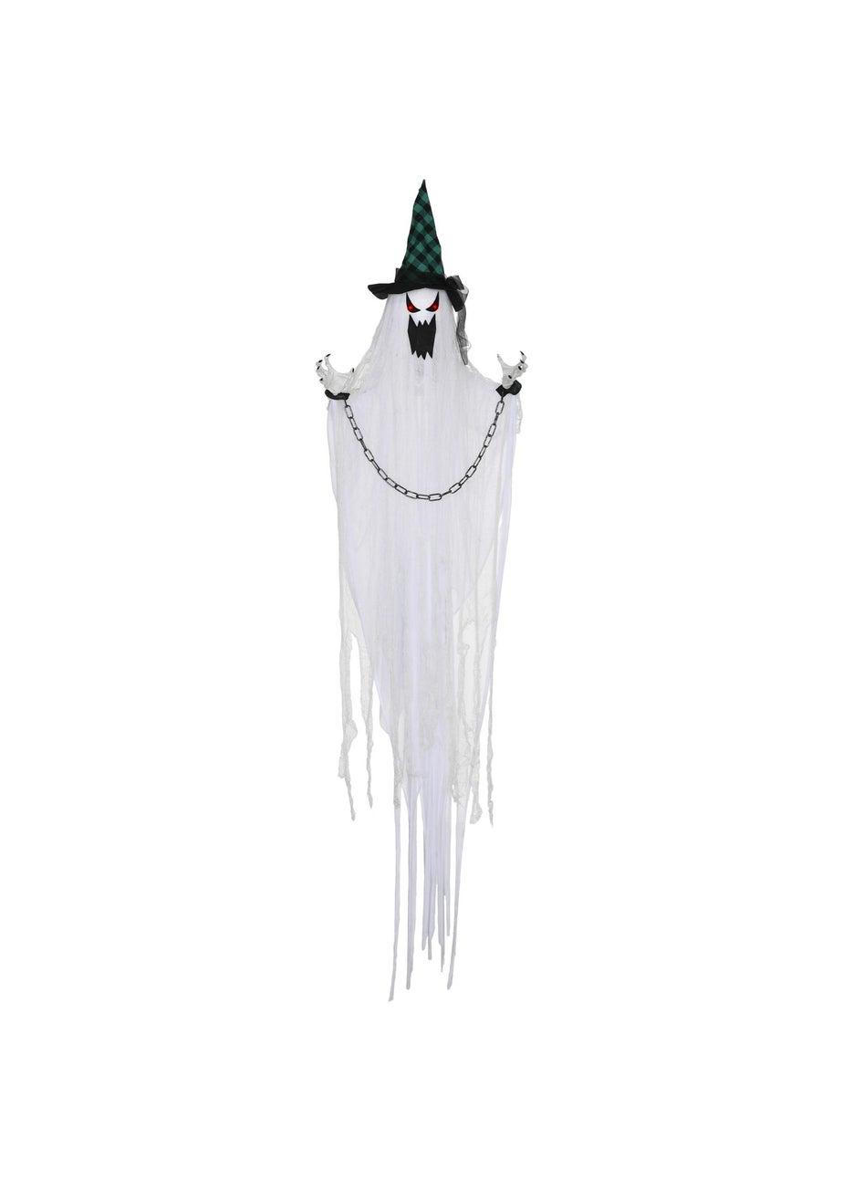 HOMCOM Hanging Ghost Outdoor Halloween Decoration (204cm 80")