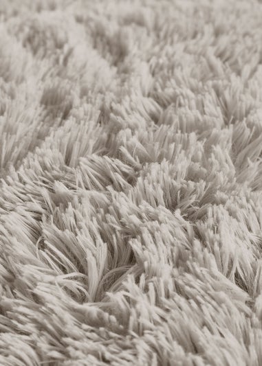 Catherine Lansfield Cuddly Deep Pile Faux Fur Duvet Cover Set Natural