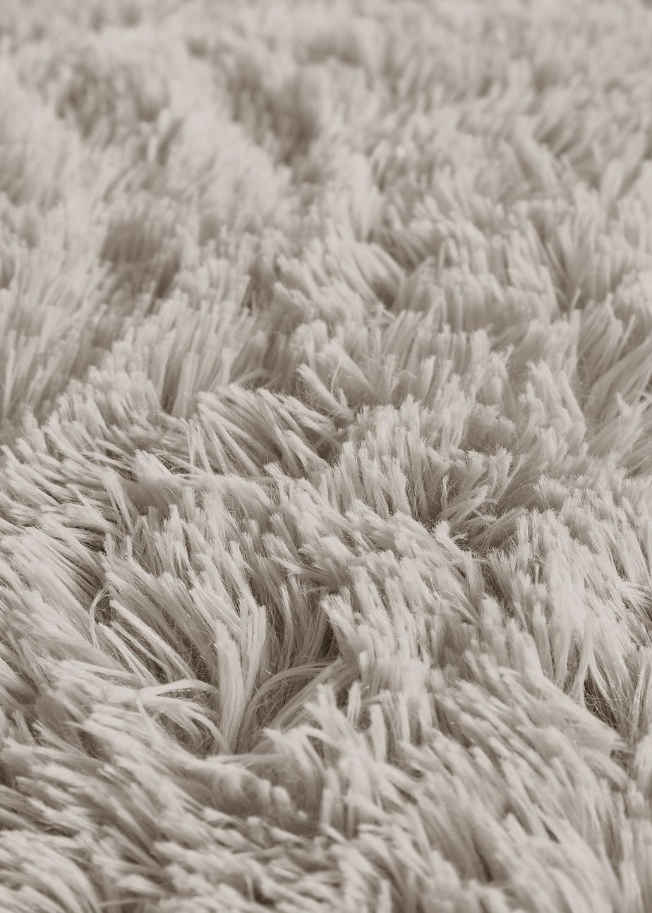 Catherine Lansfield Cuddly Deep Pile Faux Fur Duvet Cover Set Natural