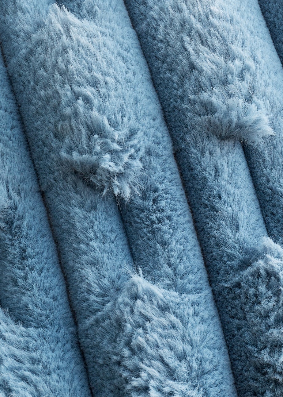 Bianca Fine Linens So Soft Carved Faux Fur Blanket Throw (150x200 cm)