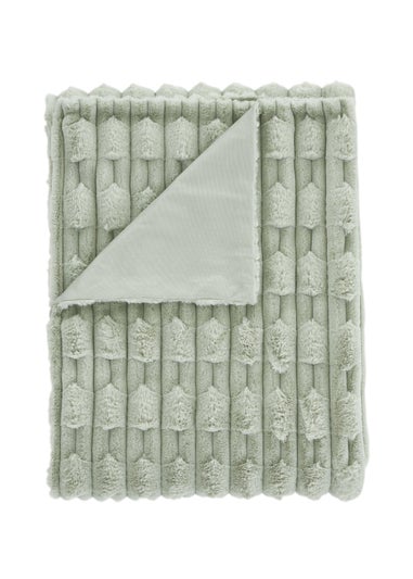 Bianca Fine Linens So Soft Carved Faux Fur Blanket Throw (150x200 cm)