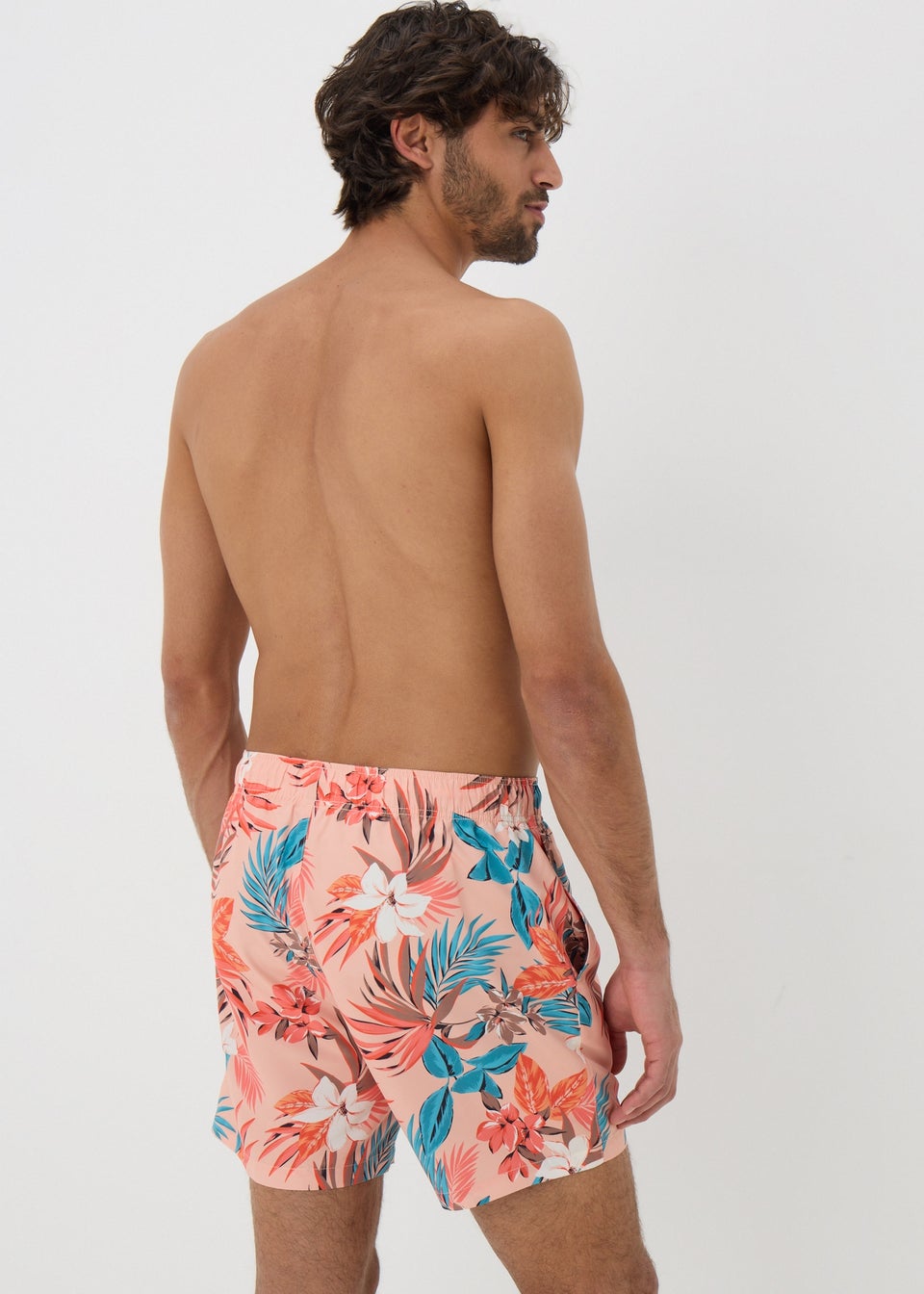 Coral Tropical Swim Shorts