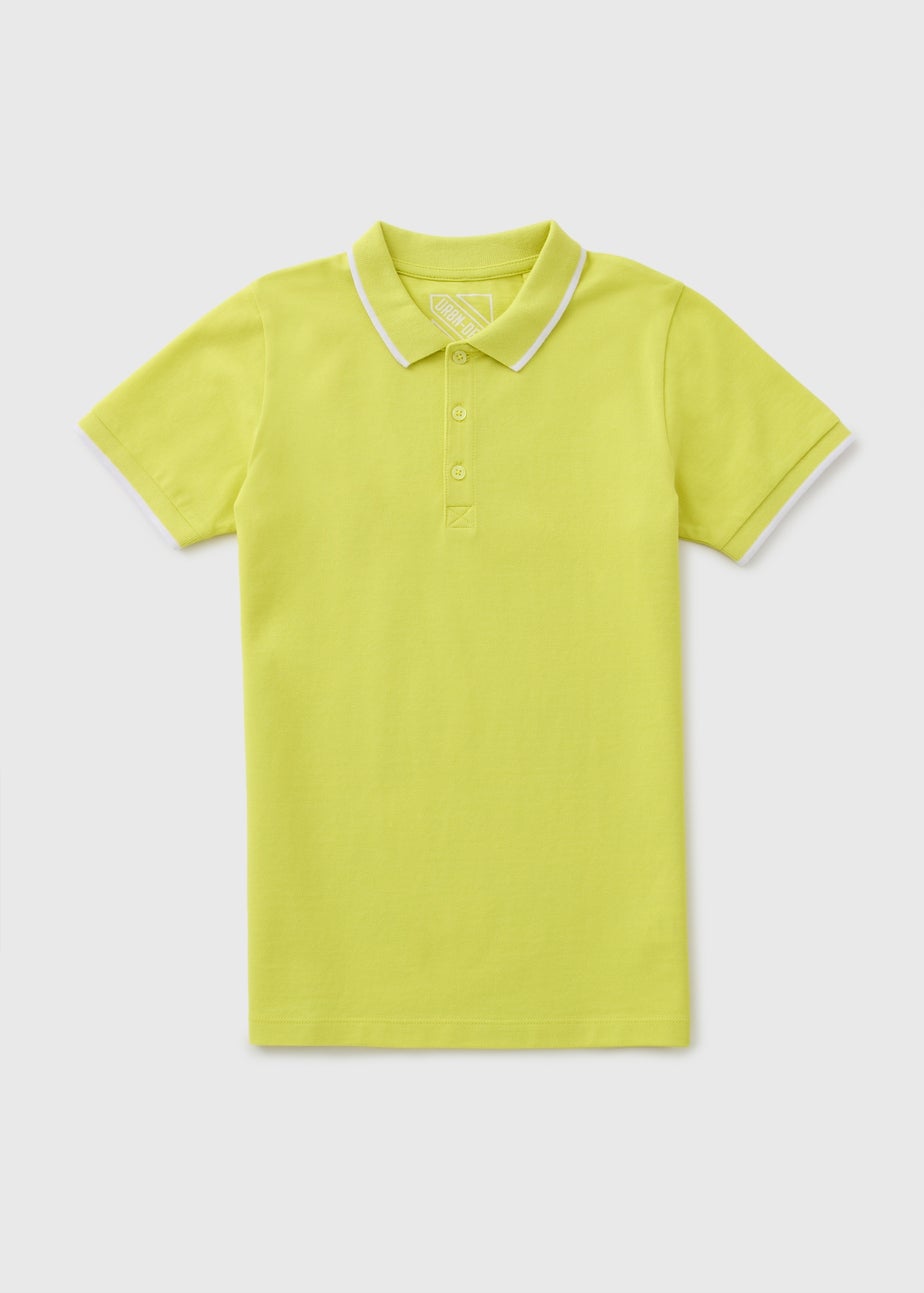 Boys Lime Casual Polo Shirt (7-15yrs)