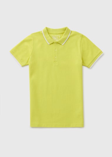 Boys Lime Casual Polo Shirt (7-15yrs)