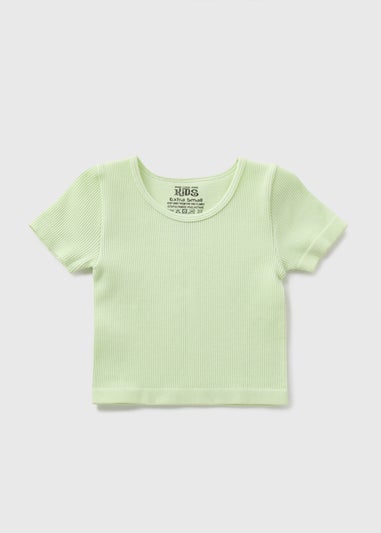 Girls Green Seamless T-Shirt (7-15yrs)
