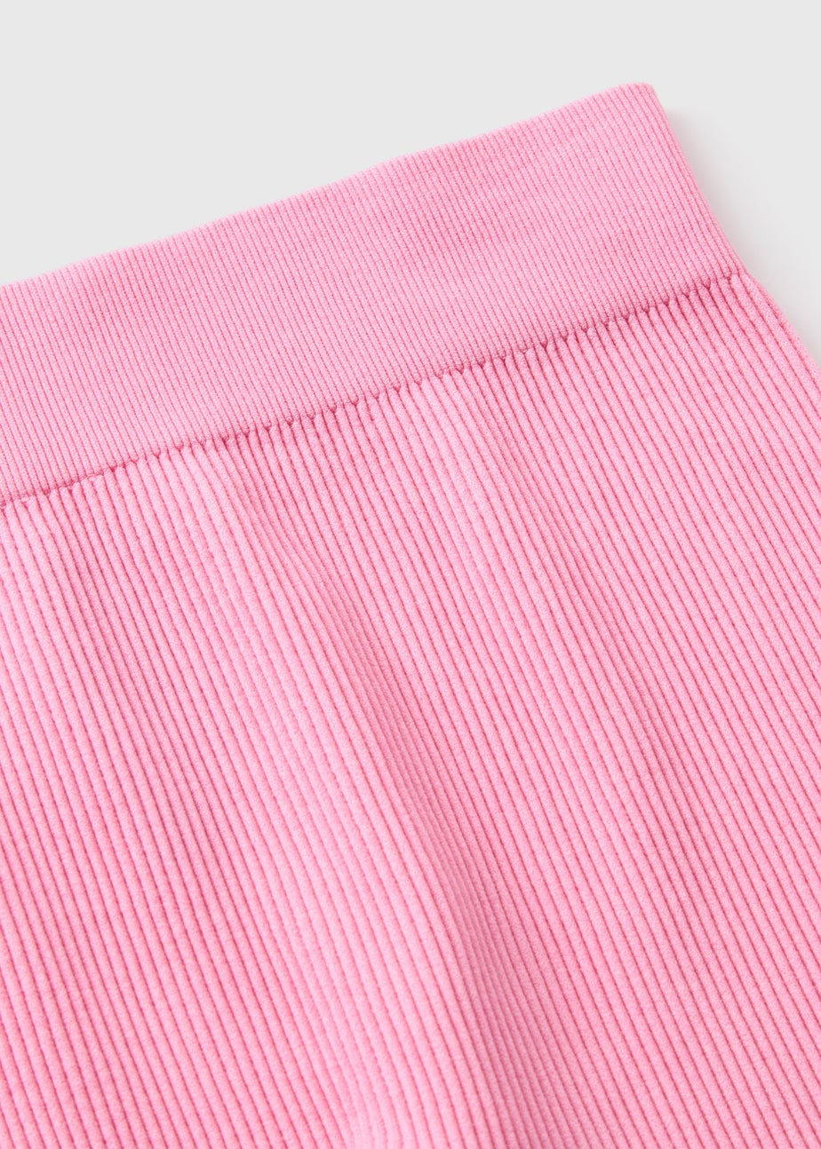 Girls Pink Seamless Leggings (7-15yrs)