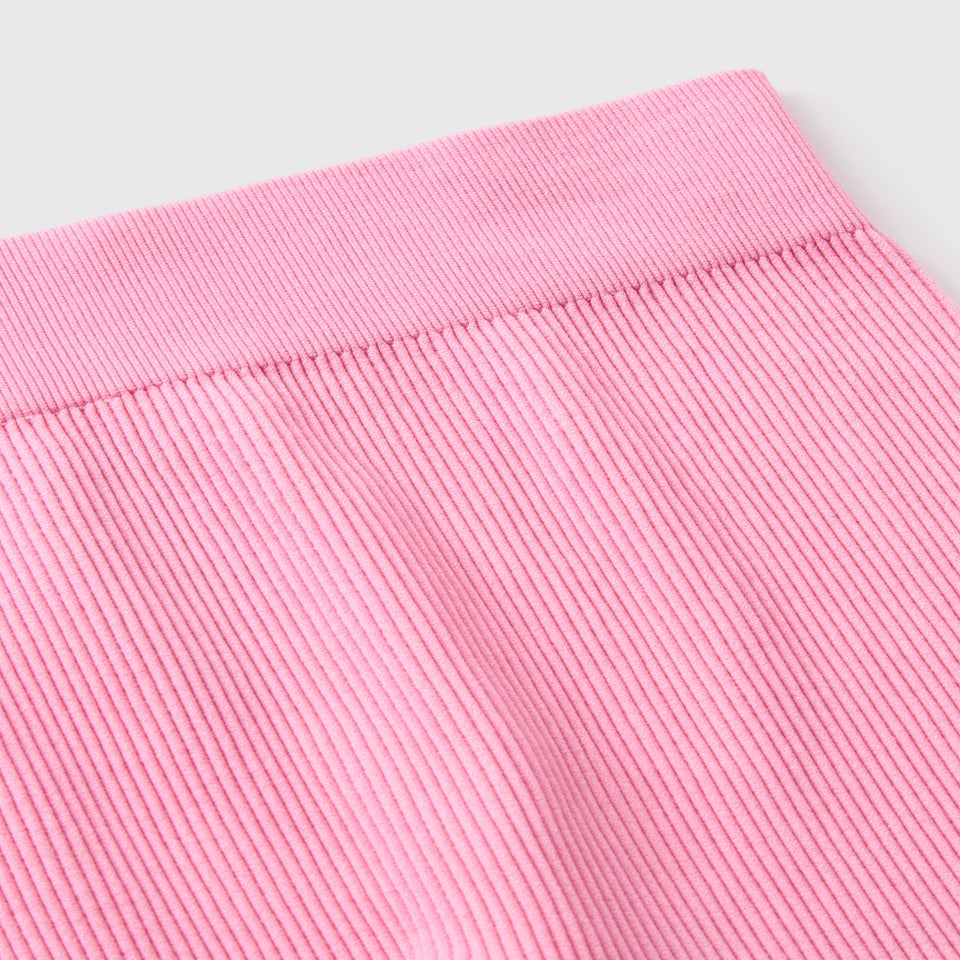 Girls Pink Seamless Leggings (7-15yrs)