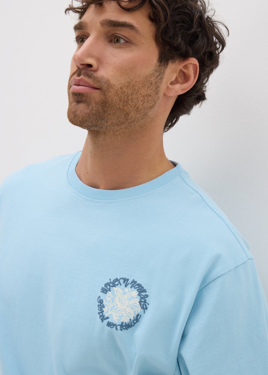 Blue Modern Nomads Logo T-Shirt