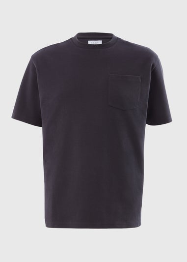 Charcoal Twill Pocket T-Shirt