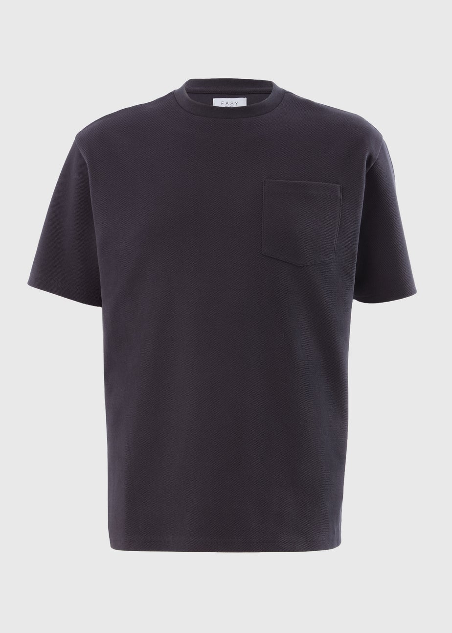 Charcoal Twill Pocket T-Shirt