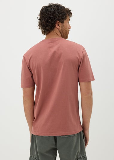 Coral Typography T-Shirt