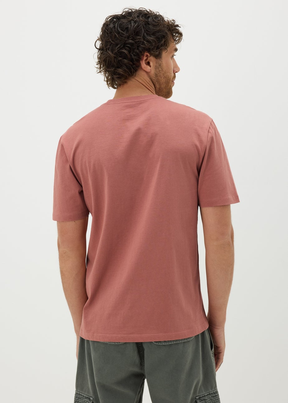 Coral Typography T-Shirt